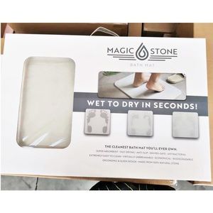 Ivory Stone Bath Mat | Non-Slip Super Absorbent Quick Drying Floor Mat